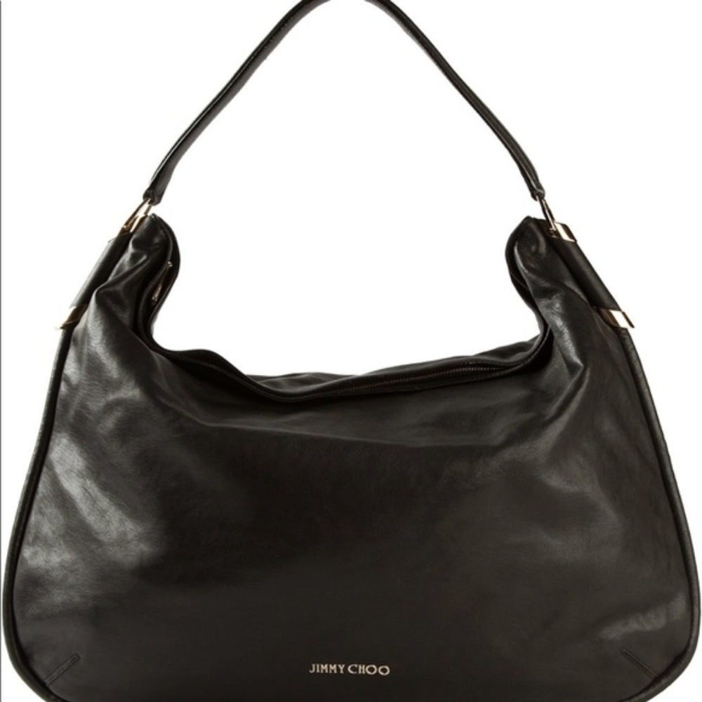 Jimmy Choo Zoe Leather Hobo Shoulder Bag